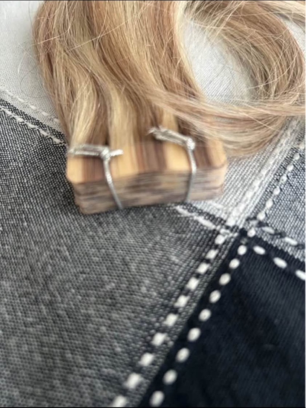 Blonde Tape-In Hair Extensions - Light Golden Blonde Human Hair